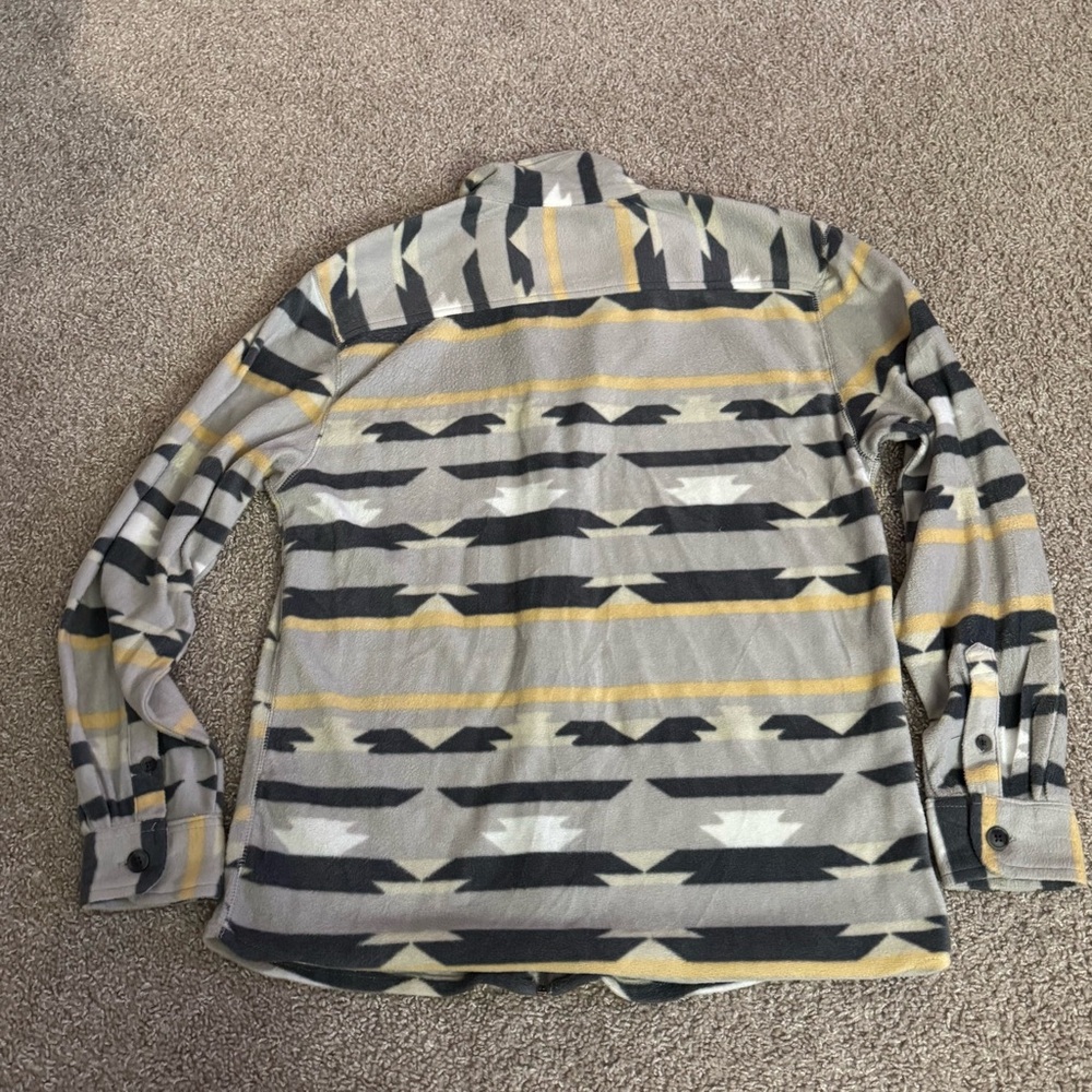 Men's Patterned Shirt - Gray, Black, Yellow